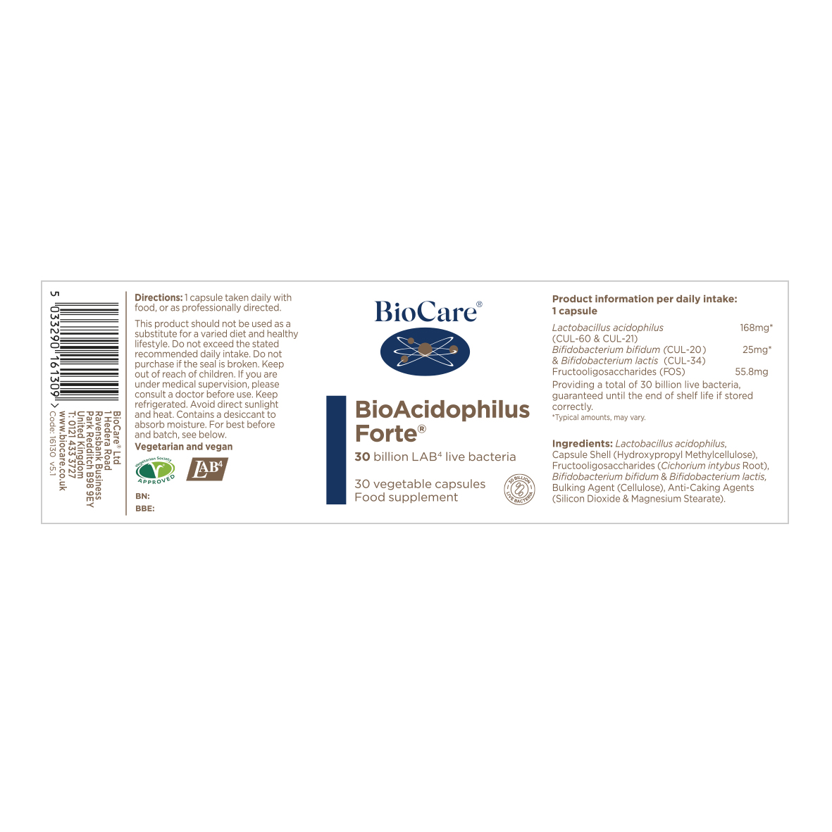 BioAcidophilus Forte 30's